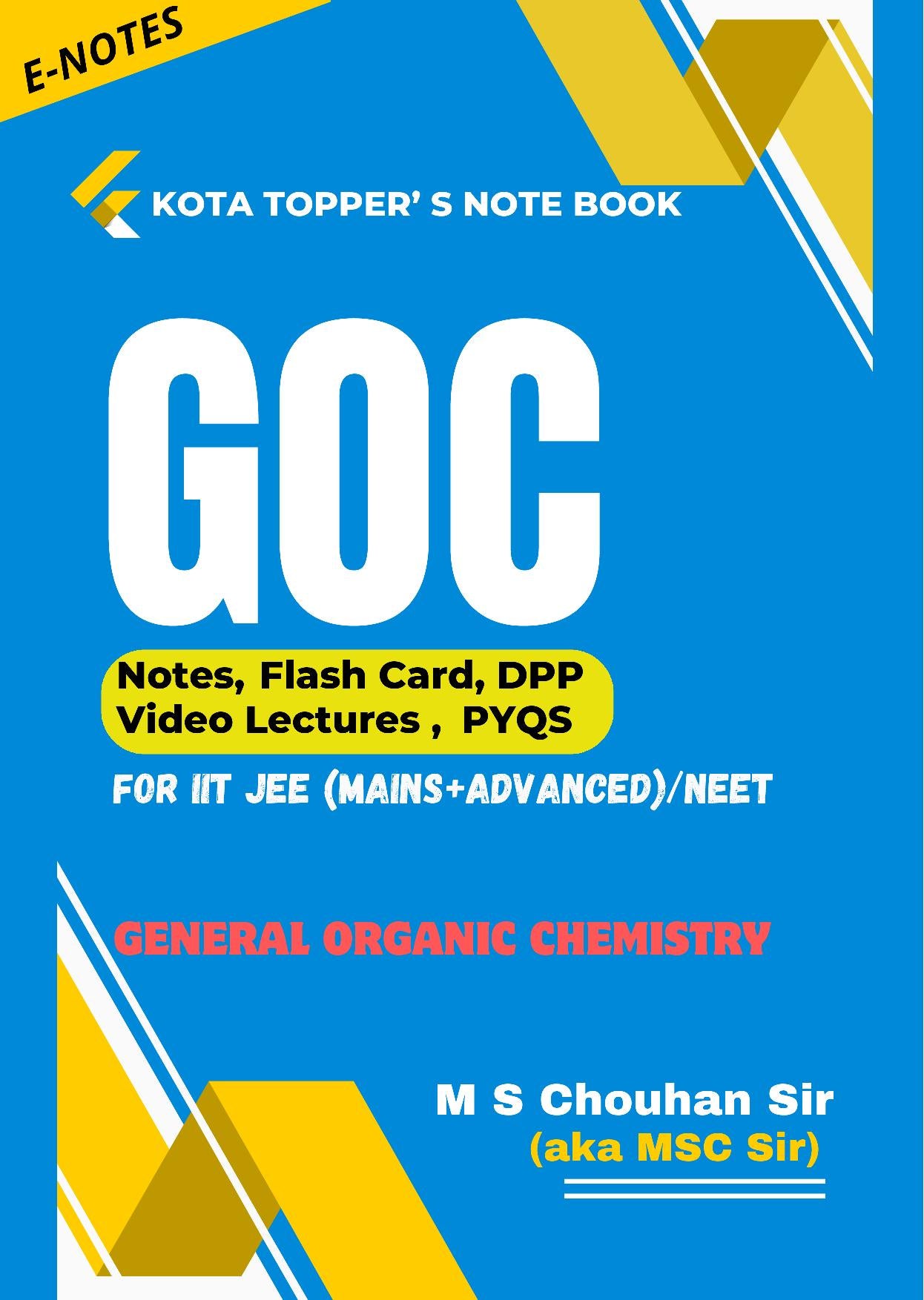 GOC E-Note Book: Kota Topper's Notebook by M S Chouhan