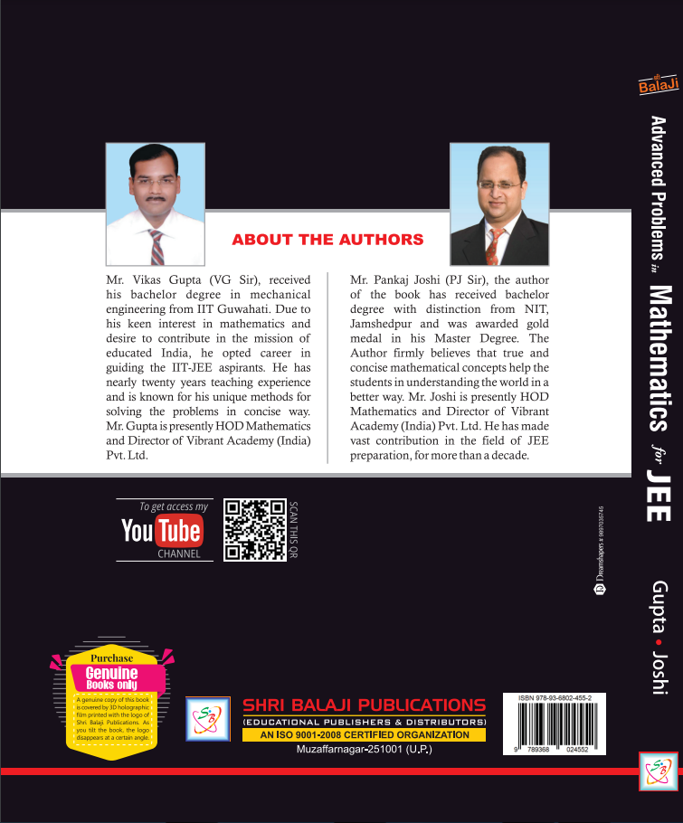 Advanced Problems in Mathematics for JEE - 11th Edition With PYQ (PDF Only) Worth 300/-
