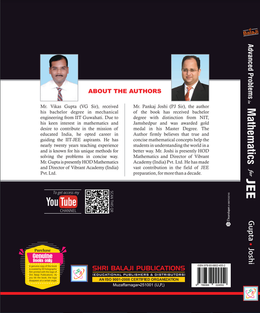 Advanced Problems in Mathematics for JEE - 11th Edition With Solution (PDF Only) Worth 300/-
