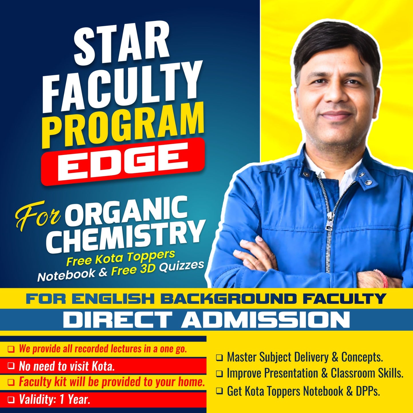 Star Faculty Program – EDGE (Organic Chemistry)