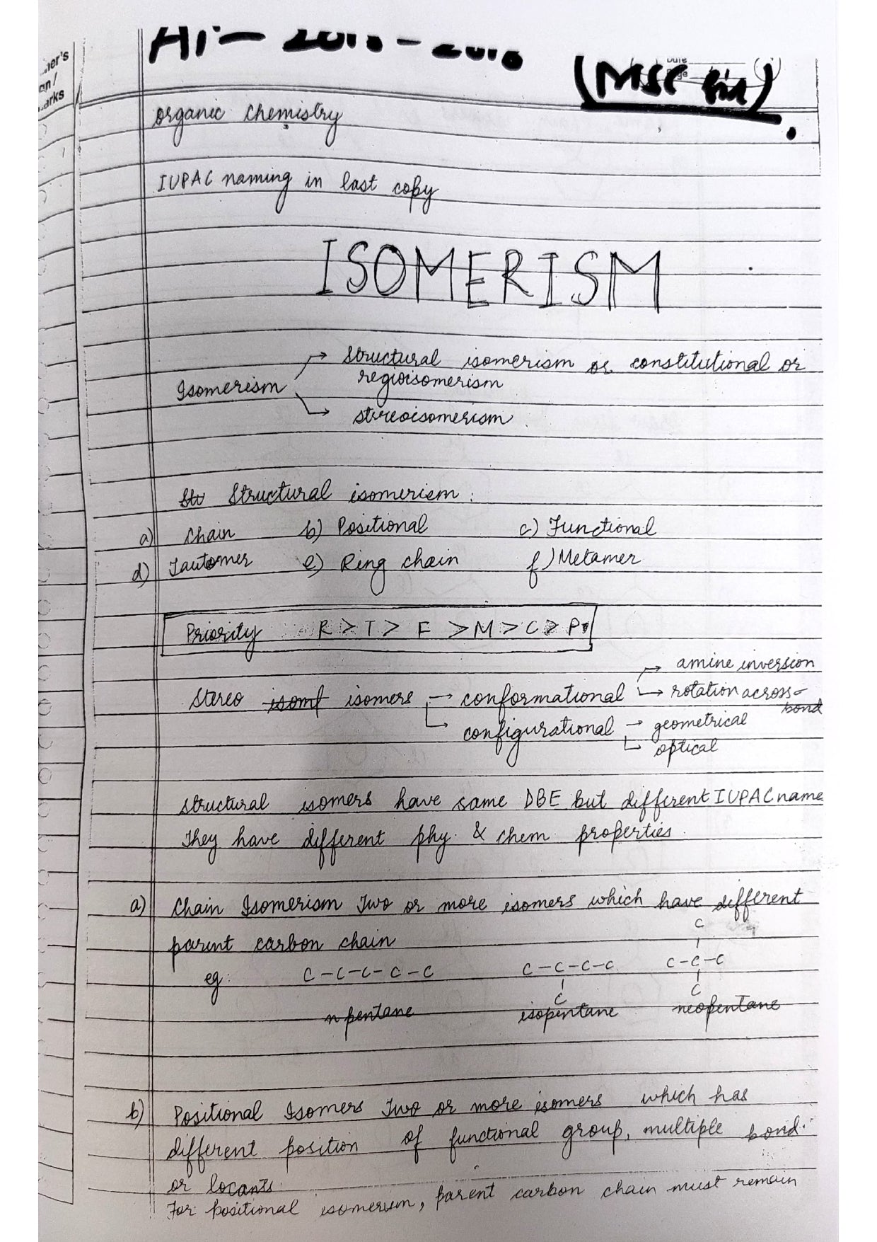 *Organic Chemistry Handwritten Notes by M.S. Chouhan (MSC Sir) – Volume I & II (Free Basic OC Book worth 200 Rs)