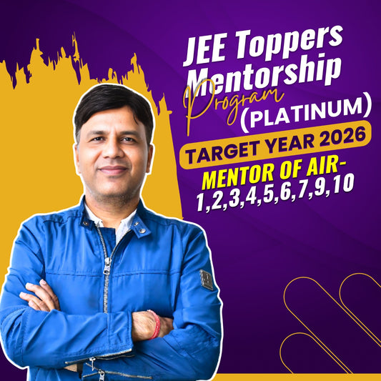1-JEE Toppers Mentorship Program (Platinum) – For JEE 2026 Aspirants By M.S. Chauhan (Author | Mentor | HOD, Kota)