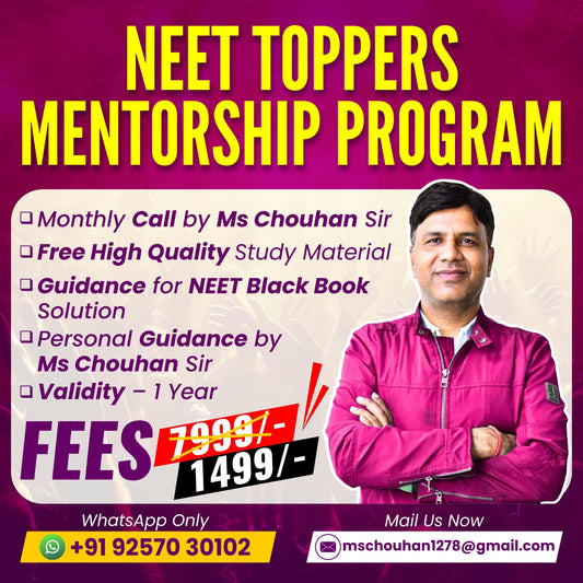 NEET Toppers Mentorship Program