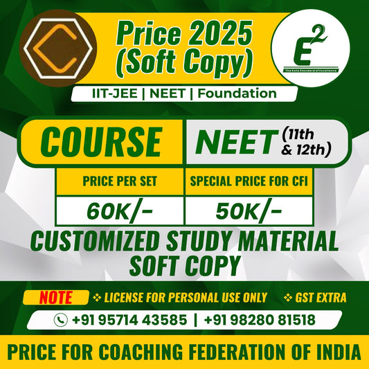 Customized Study Material For NEET (11th+12th)