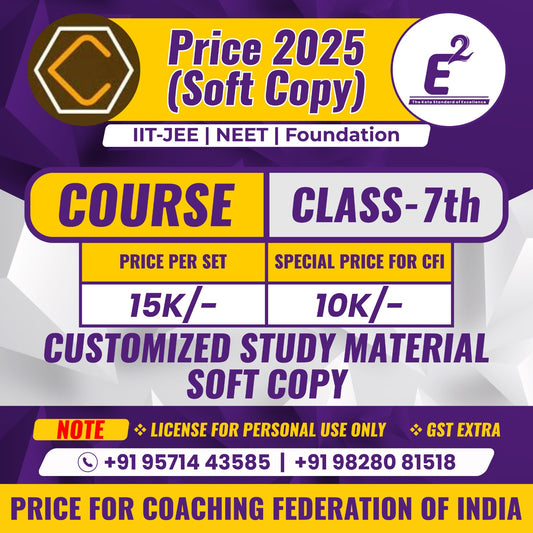 Customized Study Material For Class 7th