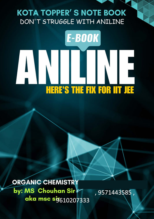 ANILINE E-NOTE BOOK: Kota Topper's Notebook by M.S. Chouhan